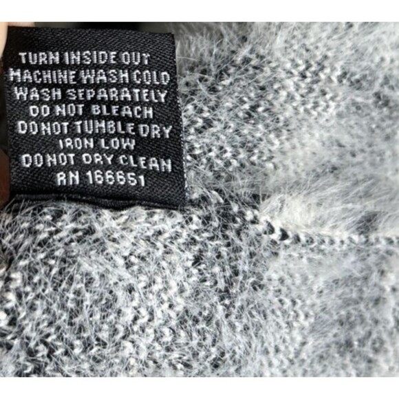 Urban Closet Houndstooth Coat Knit Black and White Soft Cozy Size XL - Picture 4 of 10